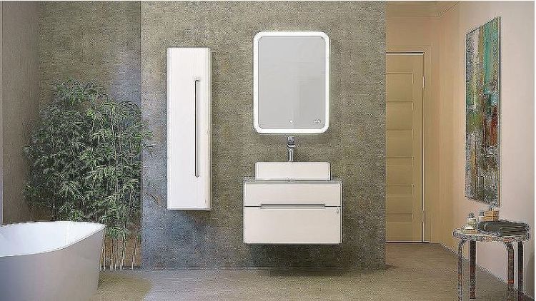 Тумба под раковину Jorno Bosko 75 Bos.01.75/P/W подвесная Белая