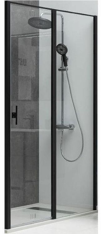 Душевая дверь Allen Brau Priority 100 3.31030.BBA профиль Черный браш стекло прозрачное