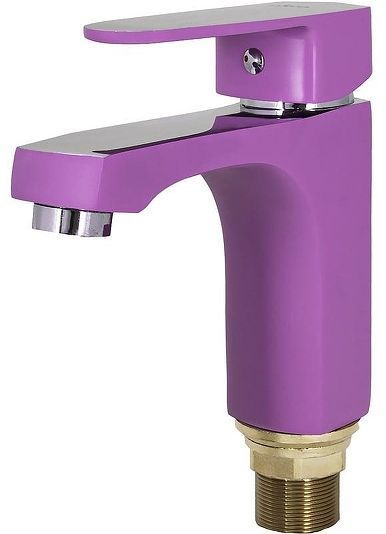 Смеситель для раковины Ekko E10302 цвет Хром Фиолетовый