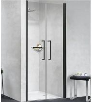 Душевая дверь Novellini Young 100 Y22B97-1H профиль Черный матовый стекло прозрачное