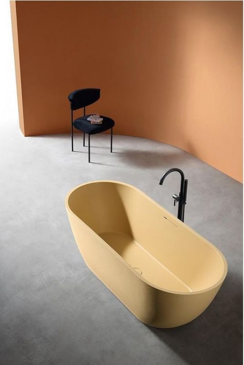 Ванна из искусственного камня Abber Frankfurt 170x75 AM9941MS Песочная матовая без гидромассажа