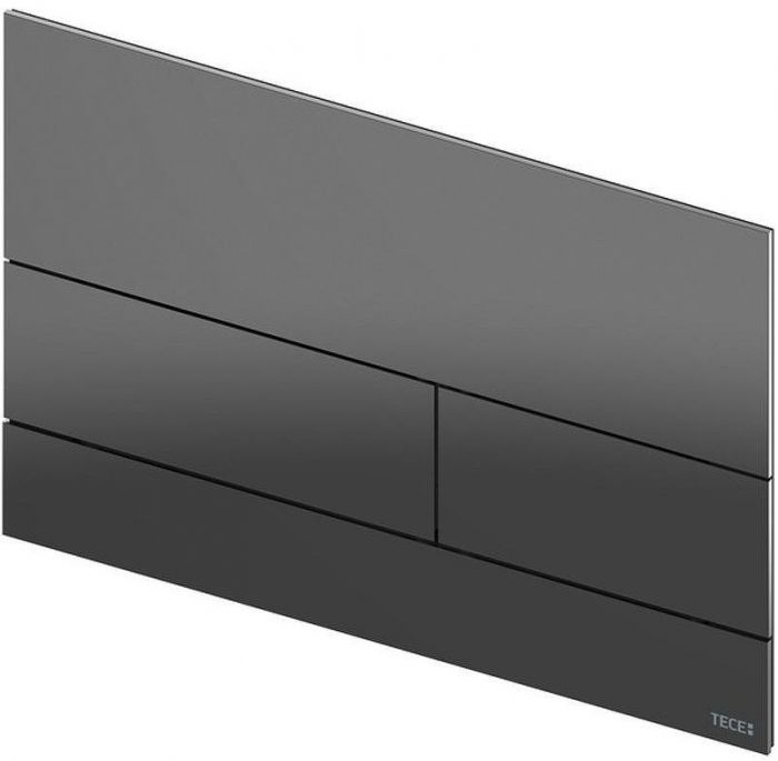 Клавиша смыва Tece Square II 9240837 для унитаза PVD Polished Black Chrome