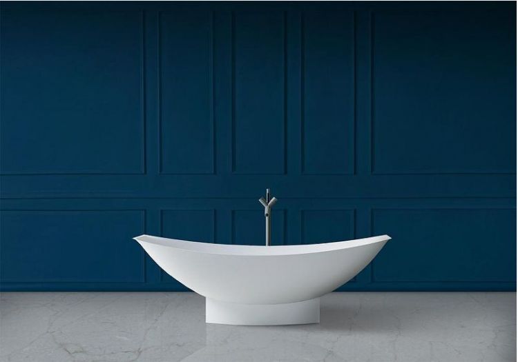 Ванна из искусственного камня Abber Stein 180x80 AS9610 без гидромассажа