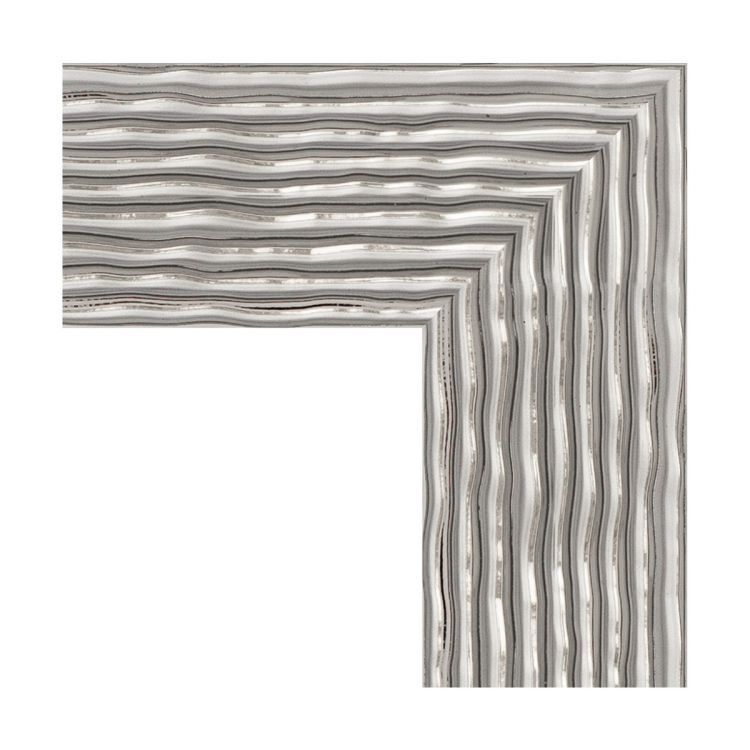 Зеркало EVOFORM  DEFENITE BY 3249 80x80 волна хром 90 мм в багетной раме