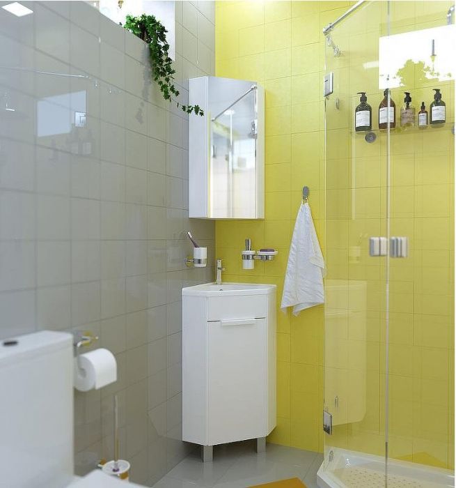 Зеркальный шкаф 1MarKa Penta 43П Ц0000005168 угловой Белый глянец