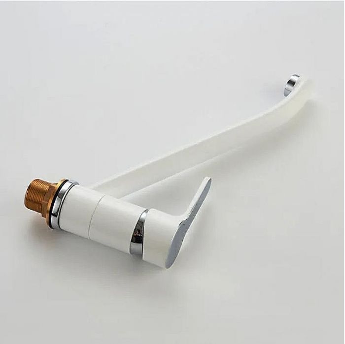 Смеситель для кухни Ledeme H03W 4903-WL Белый Хром