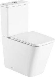 Унитаз компакт CeramaLux 2171-1 Белый глянцевый с бачком и сиденьем Микролифт