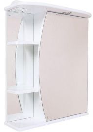Зеркальный шкаф Onika Луна 55.01 R 205521 с подсветкой Белый