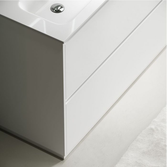 Тумба напольная под раковину SANCOS Libra Floor, белый глянец 1190х450х840 мм, LB120F-2W