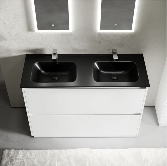 Тумба напольная под раковину SANCOS Libra Floor, белый глянец 1190х450х840 мм, LB120F-2W