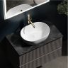Тумба подвесная SANCOS Snob R, Doha Soft 995х445х500, под столешницу с отверстием под смеситель, цвет Black Sky, SNR100SM