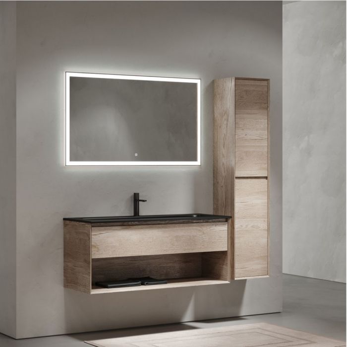 Тумба подвесная SANCOS под раковину Marmi 1.0, дуб галифакс натуральный 1195х445х520, MR1.0120EG