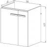Тумба под раковину VIANT Мюнхен 60 VMUN60COBEL-T2STP подвесная Белая матовая