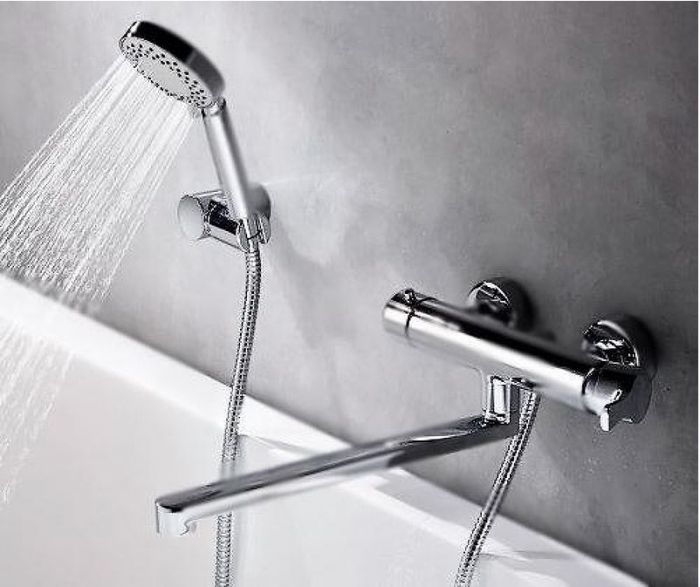 Смеситель для ванны WasserKRAFT Berkel 4802L универсальный Хром