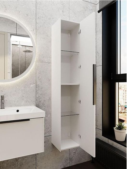 Тумба под раковину La Fenice Simpla 60 FNC-01-SIM-B-60 подвесная Белая матовая