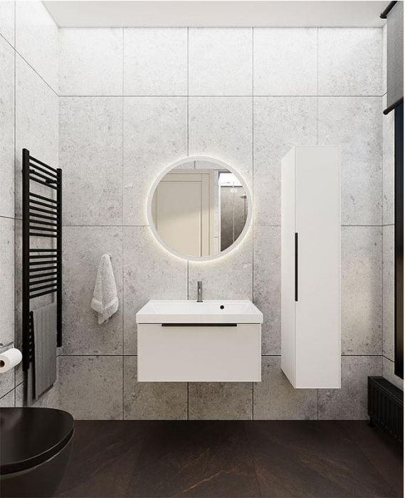 Тумба под раковину La Fenice Simpla 60 FNC-01-SIM-B-60 подвесная Белая матовая