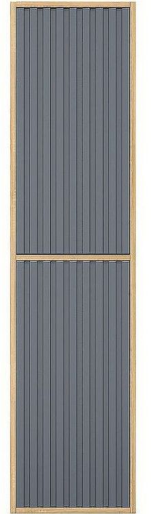 Шкаф пенал Onika Дайлер 35 403569 подвесной Графит Дуб сонома