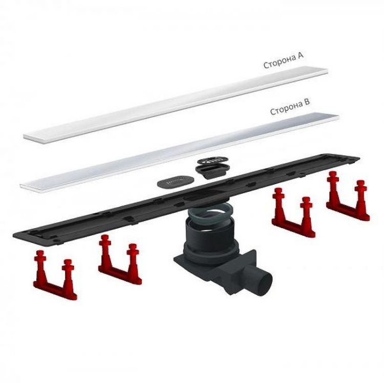 Душевой трап Pestan Confluo Frameless Line 650 White Glass 13701213 с решеткой