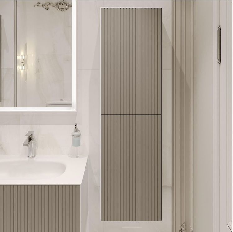 Шкаф пенал STWORKI Олланд 40 3008064 подвесной цвет Бежево-серый Белый