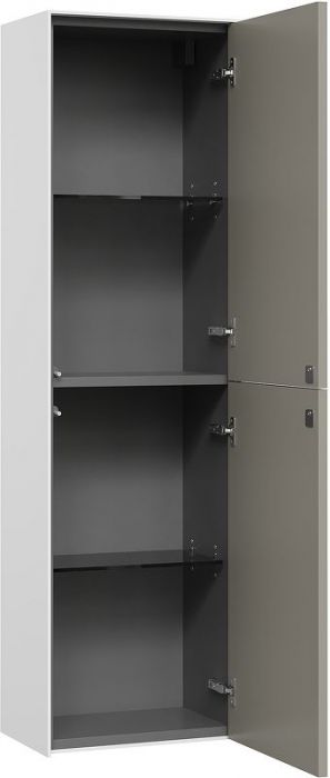 Шкаф пенал STWORKI Олланд 40 3008064 подвесной цвет Бежево-серый Белый