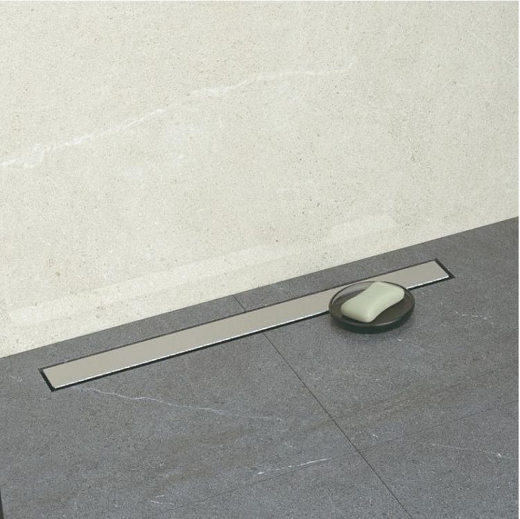 Душевой лоток Bettoserb Frameless Line 75 13701232 с решеткой Хром матовый / под плитку