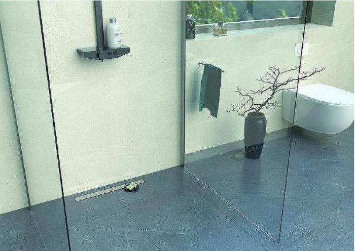 Душевой лоток Bettoserb Frameless Line 75 13701232 с решеткой Хром матовый / под плитку