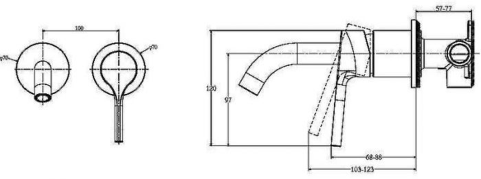 Смеситель для раковины Jacob Delafon Elate E28318-CP Хром