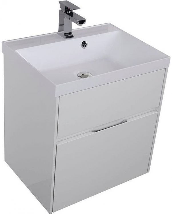 Комплект мебели для ванной Aquanet Латина 60 180121 подвесной Белый Комплект мебели для ванной Aquanet Латина 60 180121 подвесной Белый