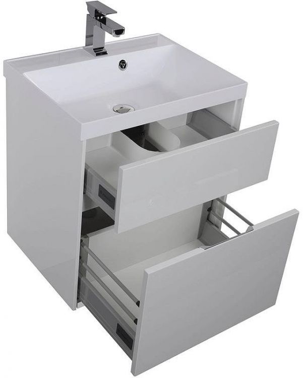 Комплект мебели для ванной Aquanet Латина 60 180121 подвесной Белый Комплект мебели для ванной Aquanet Латина 60 180121 подвесной Белый