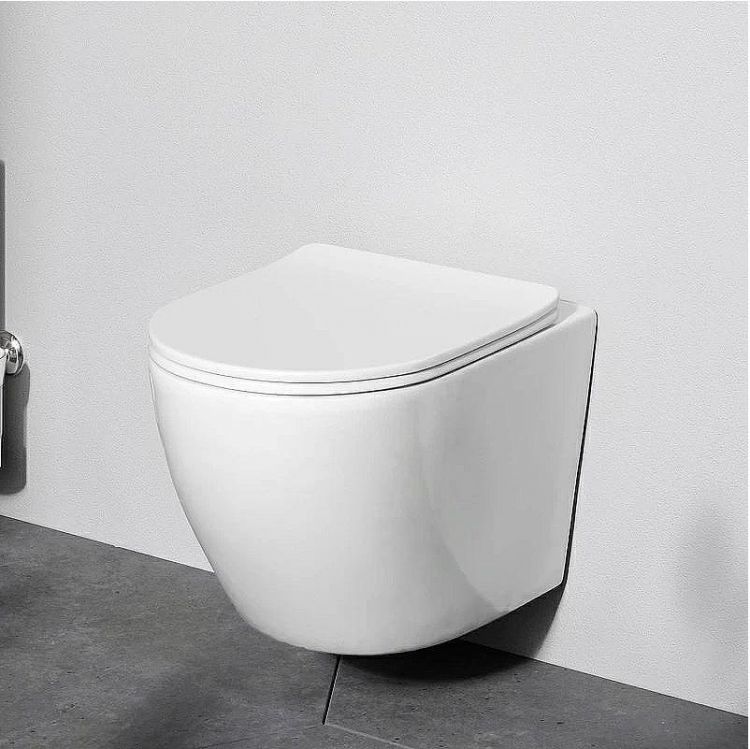 Комплект унитаза с инсталляцией AM.PM Like IS47038.801900 с сиденьем Микролифт и Черной матовой клавишей смыва