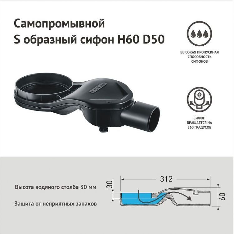 Душевой лоток Berges Wall 600 092156 с решеткой цвет Золото глянец