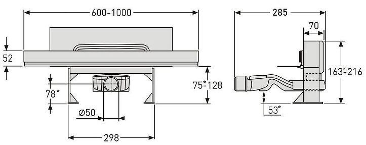 Душевой лоток Berges Wall 600 092156 с решеткой цвет Золото глянец