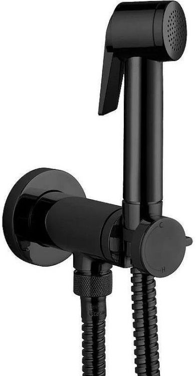 Гигиенический душ со смесителем Bossini E37015B.073 Черный матовый