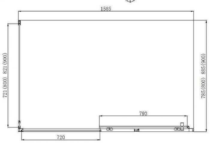 Душевой уголок Aquanet Alfa NAA1131 160х90 273607 профиль Хром стекло прозрачное