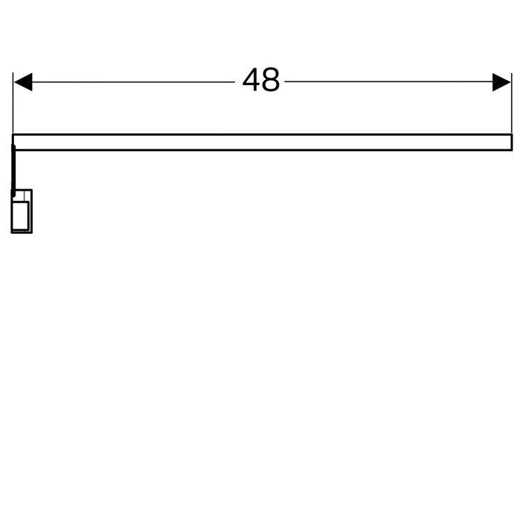 Универсальная подсветка Geberit, 480 мм