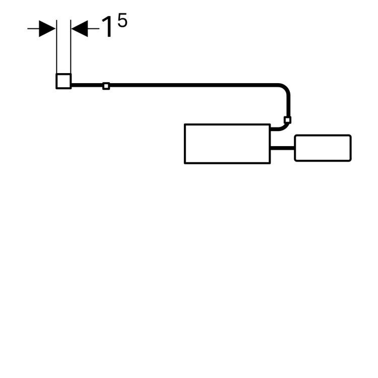 Универсальная подсветка Geberit, 480 мм