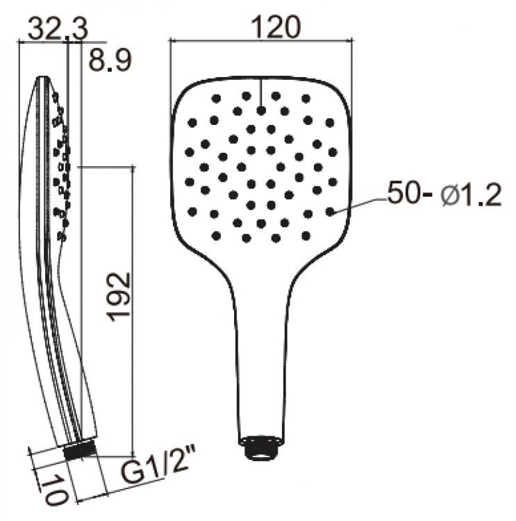 Душевая лейка Ravak Air 959.00 хром Душевая лейка Ravak Air 959.00 хром