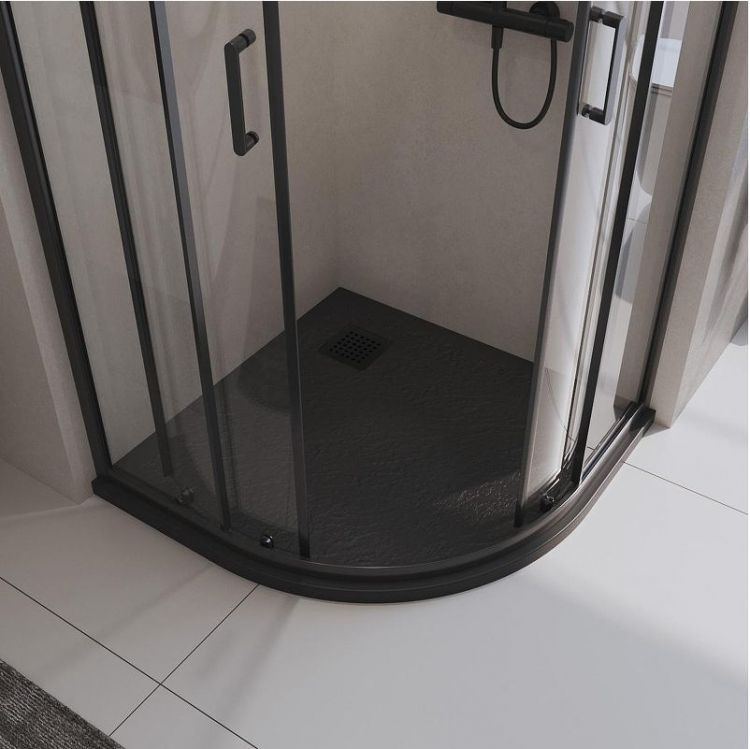 Душевой поддон из искусственного камня BelBagno Uno 90x90 TRAY-MR-UNO-R-90-550-35-NERO-NO Черный матовый