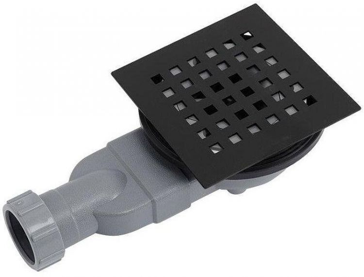 Душевой поддон из искусственного камня BelBagno Uno 90x90 TRAY-MR-UNO-R-90-550-35-NERO-NO Черный матовый