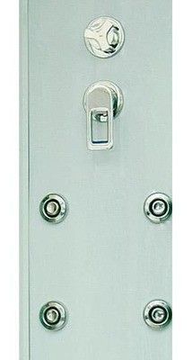 Душевая кабина Bas Арона (черная стенка, тонированное стекло)