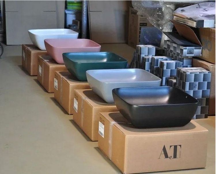 Раковина-чаша AeT Elite Square 42 L602T0R0V0101 Белая матовая