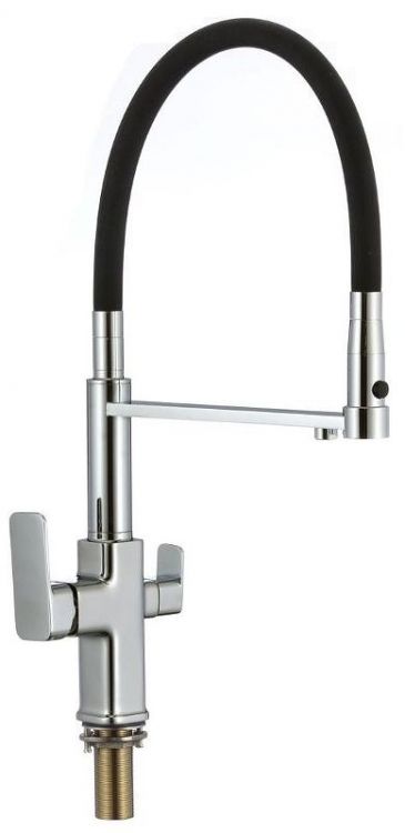 Смеситель для кухни Savol S-L1809-01 цвет Хром Черный