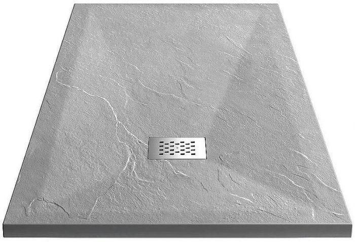 Душевой поддон из искусственного камня Vincea 100x80 VST-4SR8010G Серый