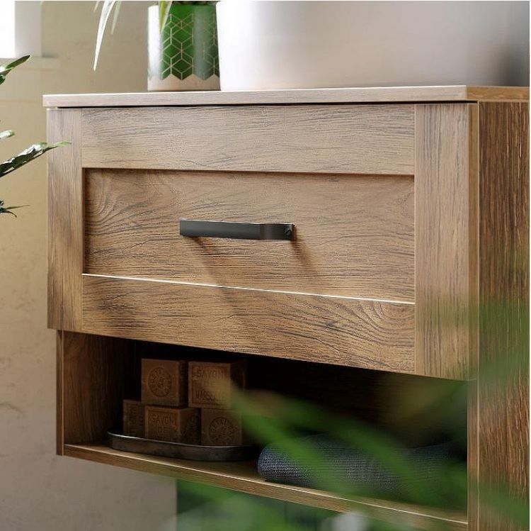 Тумба под раковину Aqwella Craft 80 CRF0108DB подвесная Дуб балтийский