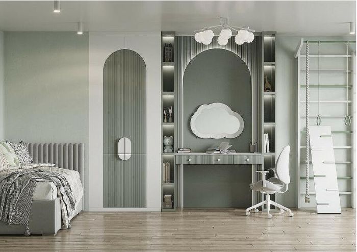 Зеркало Aquaton Каспер Облако 78 1A283602CRE20 Белое матовое