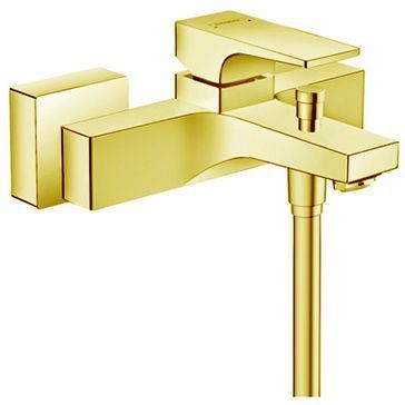 Hansgrohe Metropol Смеситель для ванны настенный, излив 180мм, цвет: золото