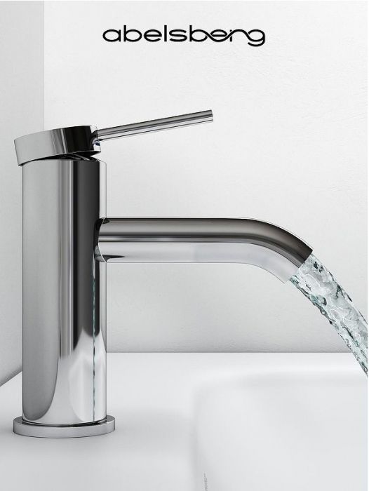 Смеситель для раковины Abelsberg Fluida ERF22001CH цвет Глянцевый хром