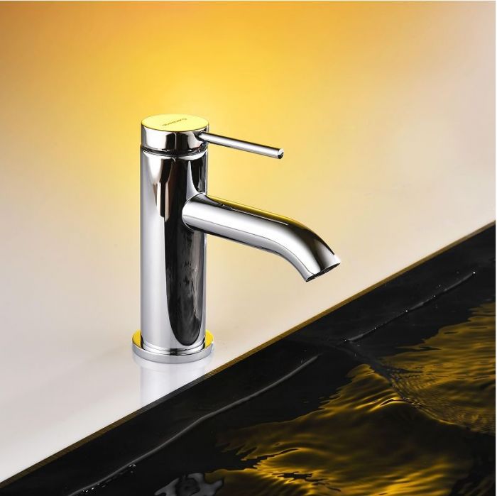 Смеситель для раковины Abelsberg Fluida ERF22001CH цвет Глянцевый хром