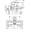 Hansgrohe Vernis Shap Смеситель для ванны, однорычажный, цвет: хром