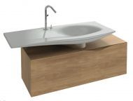 Тумба для ванной Jacob Delafon Stillness шириной 120 см с боковым расположением раковины, массив дуб [EB2001-P6]